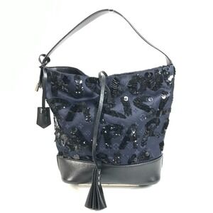 LOUIS VUITTON M94564 Monogram Satin Sequin Spotlight GM Shoulder Bag Bucket H...